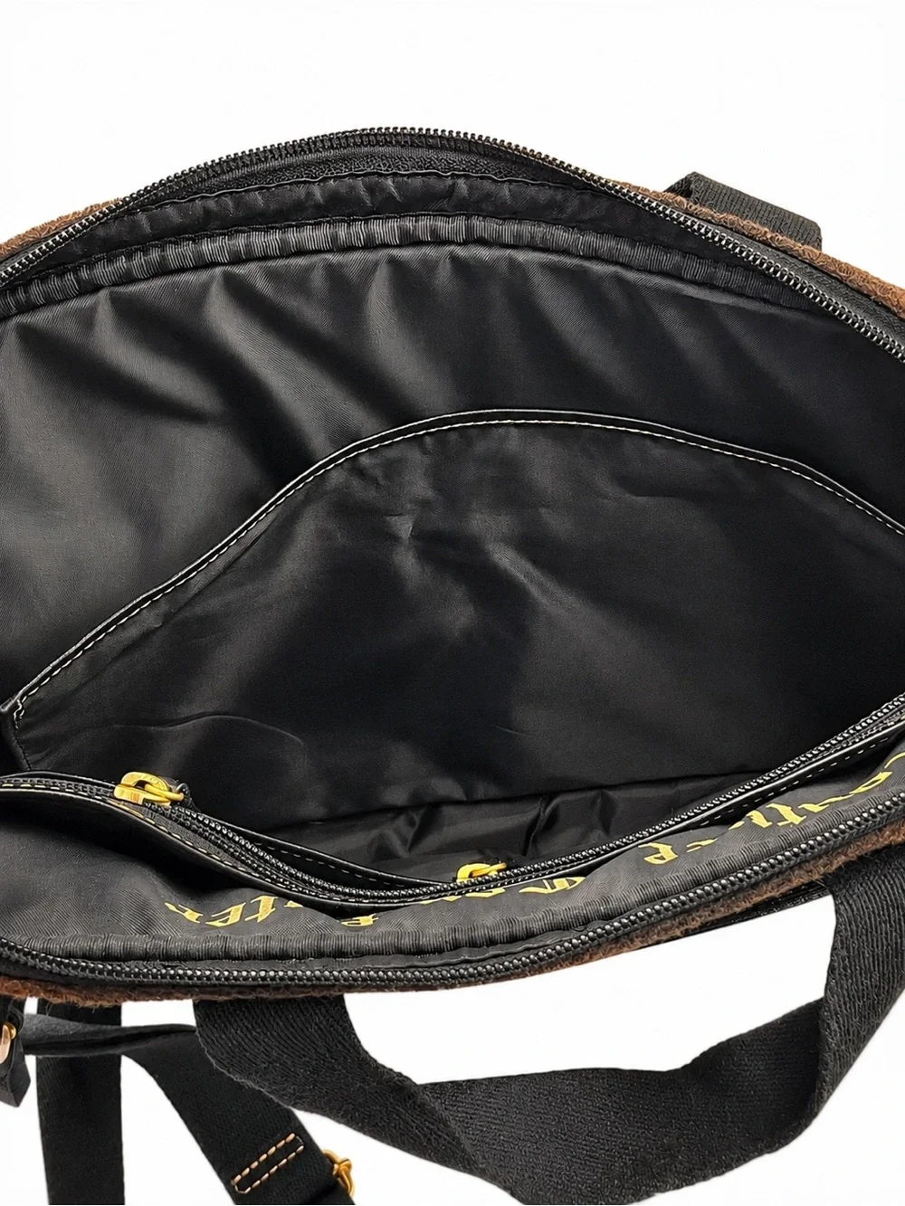 Vintage Y2K Juicy Couture Computer Bag Black Terry Cloth Laptop Messenger